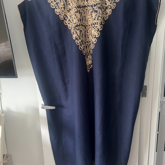 Hand Made Moroccan Gold Threaded Kaftan Robe! New! - Picture 4 of 7